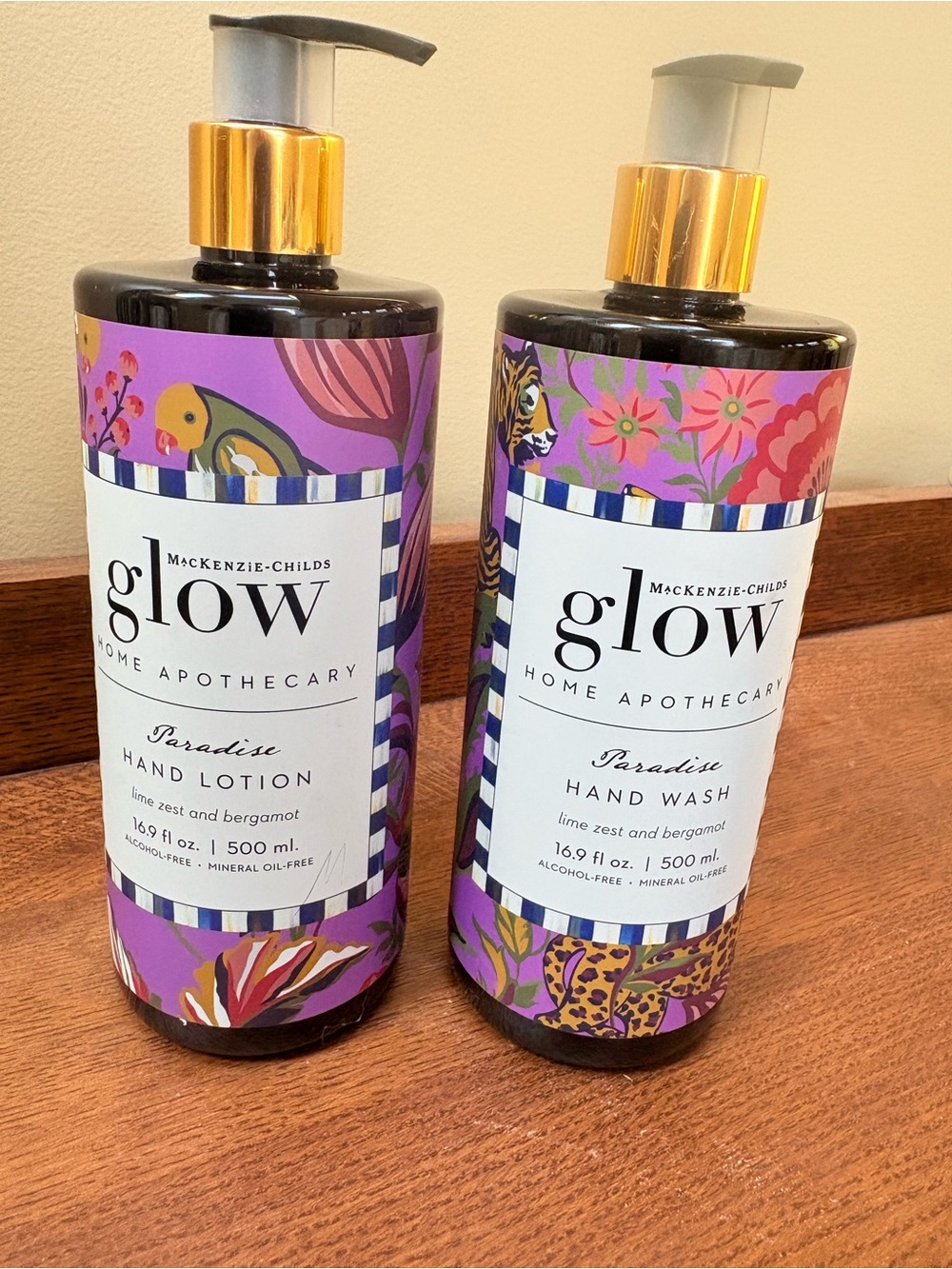NEW 🌼 MACKENZIE-CHILDS PARADISE HAND SOAP & LOTION SET 🌺